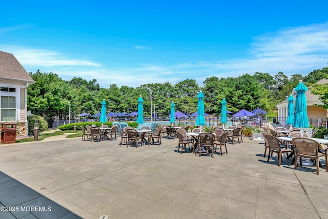 43 Westport Dr, Barnegat, NJ 08005 - view of patio / terrace featuring outdoor dining area and view of scattered trees