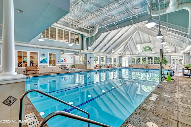 43 Westport Dr, Barnegat, NJ 08005 - indoor community pool featuring ornate columns