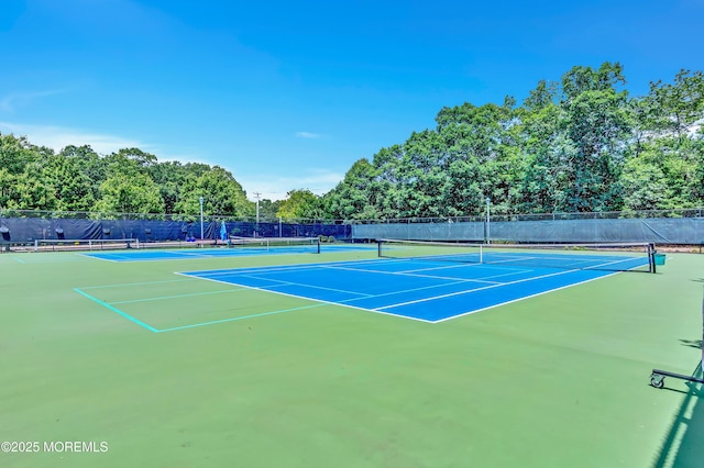 43 Westport Dr, Barnegat, NJ 08005 - view of tennis court with community basketball court