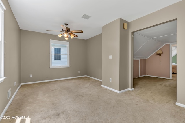 833 Lincoln St, Red Bank, NJ 07701 - carpeted spare room featuring a ceiling fan and baseboards