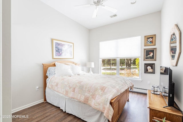 1 Silverspring Dr, Lakewood, NJ 08701 - bedroom featuring dark wood-type flooring and a ceiling fan