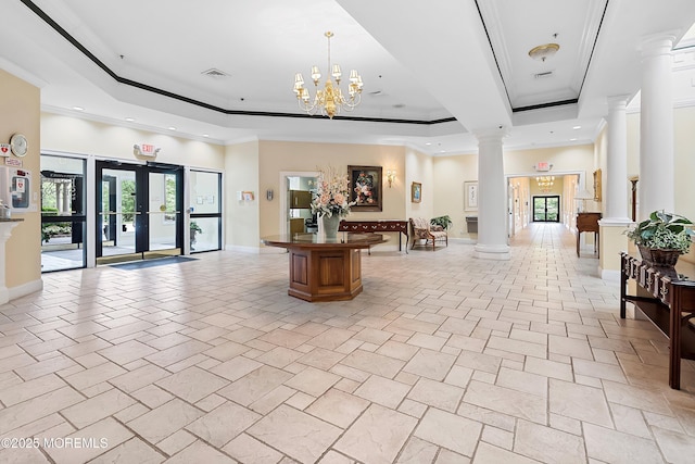 1 Silverspring Dr, Lakewood, NJ 08701 - common area with ornamental molding and recessed lighting
