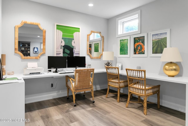 29 Allen St, Rumson, NJ 07760 - home office featuring wood finished floors and recessed lighting