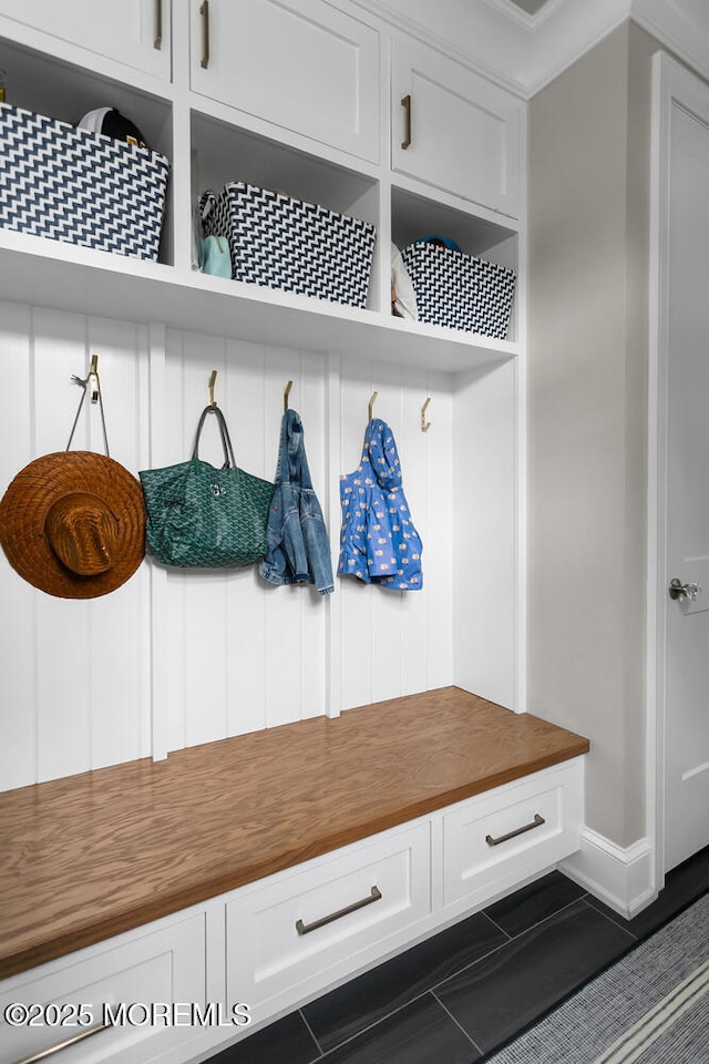29 Allen St, Rumson, NJ 07760 - mudroom with baseboards and tile patterned floors