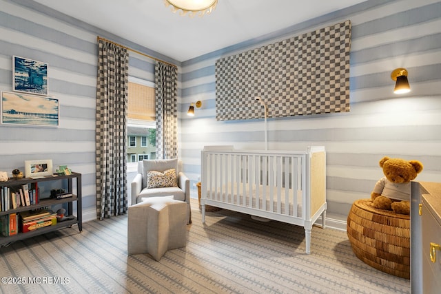 29 Allen St, Rumson, NJ 07760 - bedroom with wood finished floors and a crib