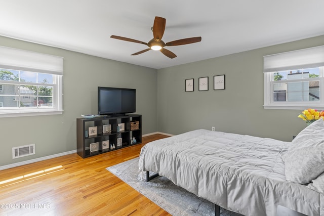 623 Forecastle Ave, Beachwood, NJ 08722 - bedroom with wood finished floors and ceiling fan