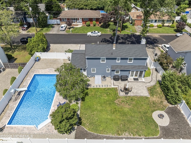 623 Forecastle Ave, Beachwood, NJ 08722 - aerial view of property and surrounding area with a pool area