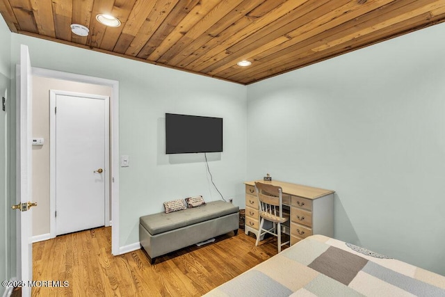 208 Chatham Ln, Point Pleasant, NJ 08742 - bedroom with wood ceiling, wood finished floors, and recessed lighting