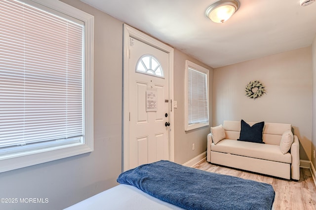 241 Hancock Ave, Seaside Heights, NJ 08751 - entryway with light wood finished floors and baseboards