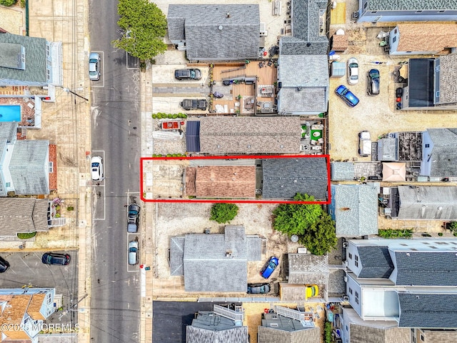 241 Hancock Ave, Seaside Heights, NJ 08751 - aerial overview of property's location featuring property parcel outlined