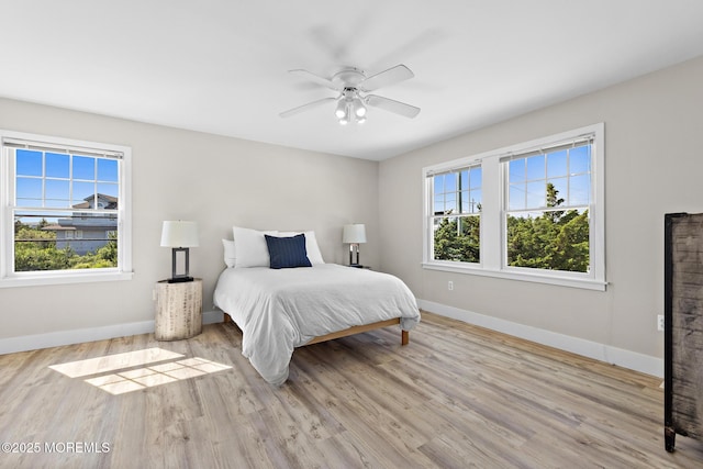 41A Long Beach Blvd, Long Beach Twp, NJ 08008 - bedroom featuring wood finished floors and a ceiling fan