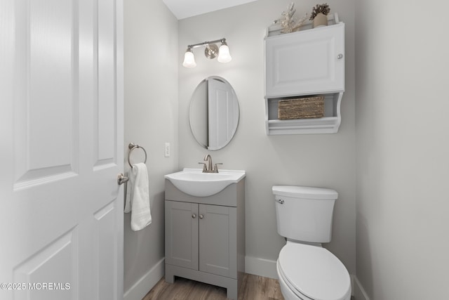 41A Long Beach Blvd, Long Beach Twp, NJ 08008 - half bathroom with vanity and wood finished floors