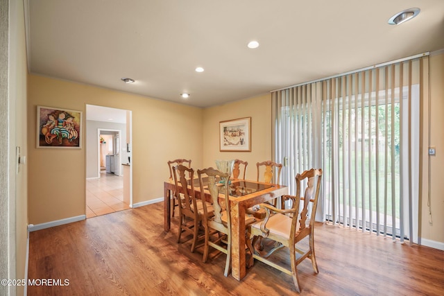6 Pamela St, Marlboro, NJ 07746 - dining space with wood finished floors and recessed lighting