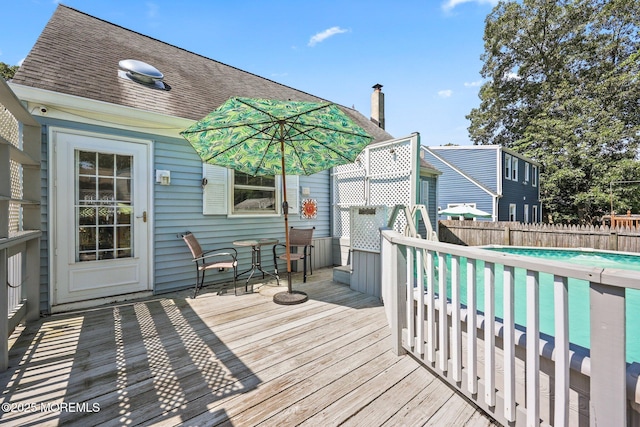 505 Moore Rd, Neptune Township, NJ 07753 - wooden terrace with outdoor dining space