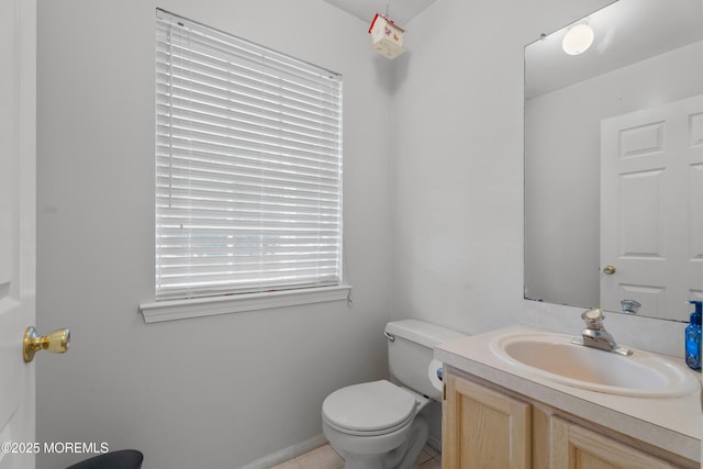 117 Lexington Ct, Holmdel, NJ 07733 - half bath with vanity and tile patterned flooring