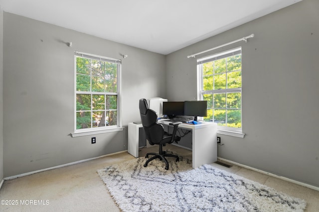 117 Lexington Ct, Holmdel, NJ 07733 - carpeted home office featuring baseboards