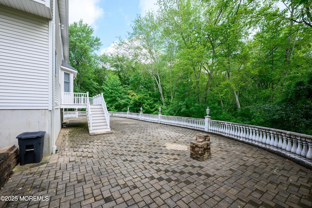 235 Leesville Rd, Jackson, NJ 08527 - view of patio with stairs