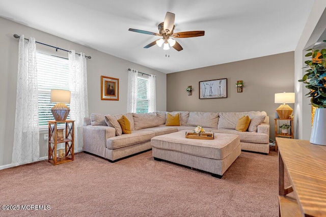 7 Crest Rd, Jackson, NJ 08527 - living area with ceiling fan and carpet flooring