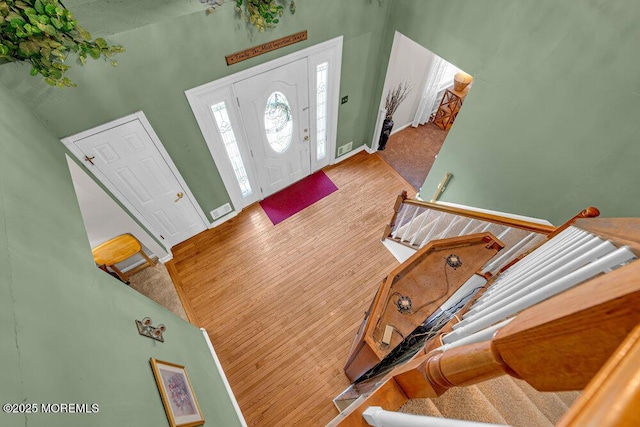 7 Crest Rd, Jackson, NJ 08527 - entrance foyer with a high ceiling and wood finished floors