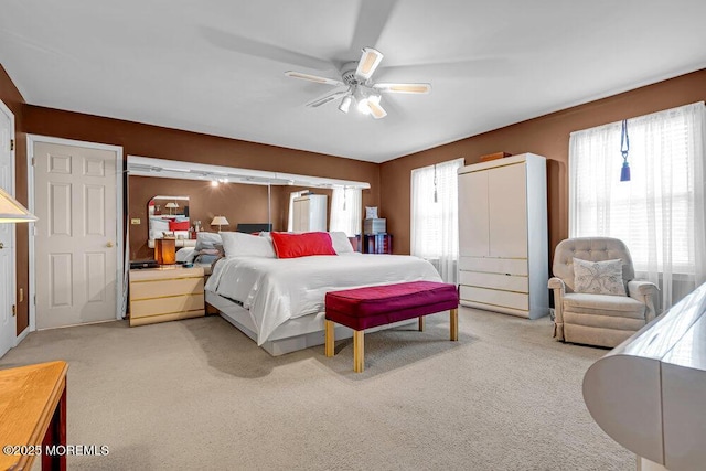 7 Crest Rd, Jackson, NJ 08527 - bedroom with light colored carpet and a ceiling fan