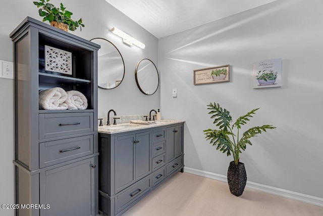 7 Crest Rd, Jackson, NJ 08527 - full bathroom featuring double vanity and baseboards