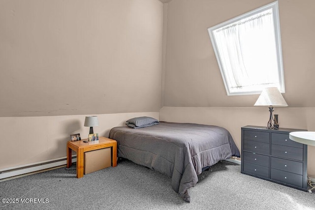 7 Crest Rd, Jackson, NJ 08527 - carpeted bedroom with baseboard heating and vaulted ceiling