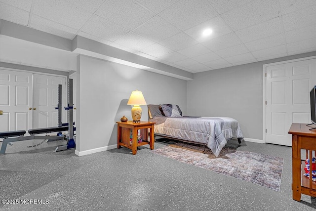 7 Crest Rd, Jackson, NJ 08527 - bedroom with a paneled ceiling and speckled floor