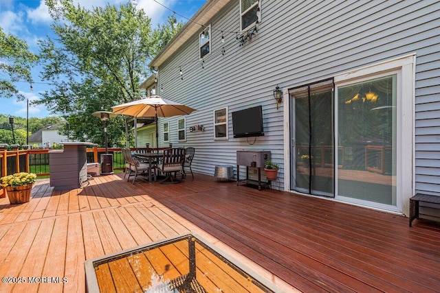 7 Crest Rd, Jackson, NJ 08527 - wooden deck featuring outdoor dining area