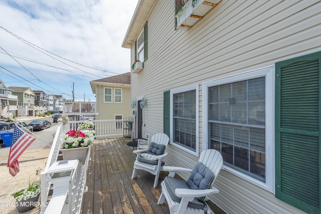 45 Fielder Ave, Seaside Heights, NJ 08751 - wooden deck featuring a residential view