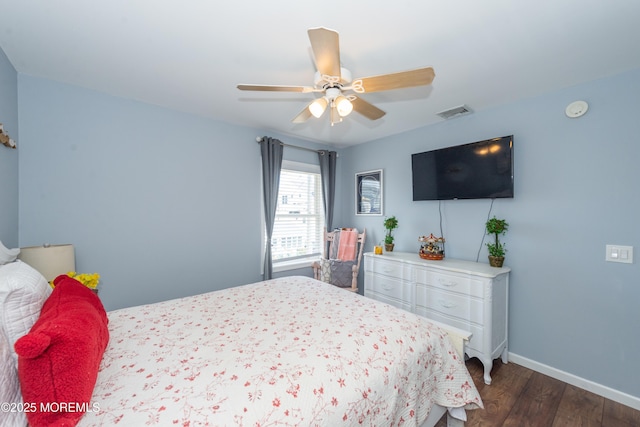 45 Fielder Ave, Seaside Heights, NJ 08751 - bedroom with dark wood finished floors and a ceiling fan