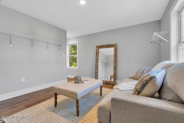 451 Woodbury Dr, Jackson, NJ 08527 - living room featuring baseboards and wood finished floors