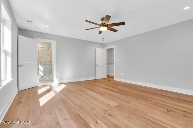 451 Woodbury Dr, Jackson, NJ 08527 - unfurnished bedroom with light wood-style flooring, recessed lighting, and a ceiling fan