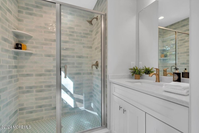 451 Woodbury Dr, Jackson, NJ 08527 - full bathroom with a shower stall and vanity