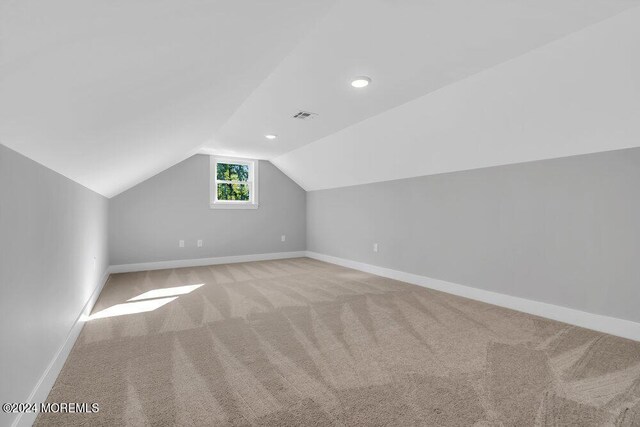 451 Woodbury Dr, Jackson, NJ 08527 - bonus room featuring carpet flooring, vaulted ceiling, and recessed lighting