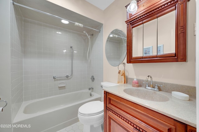 59 Mansfield Dr, Brick, NJ 08724 - full bath with tub / shower combination, vanity, and tile patterned flooring