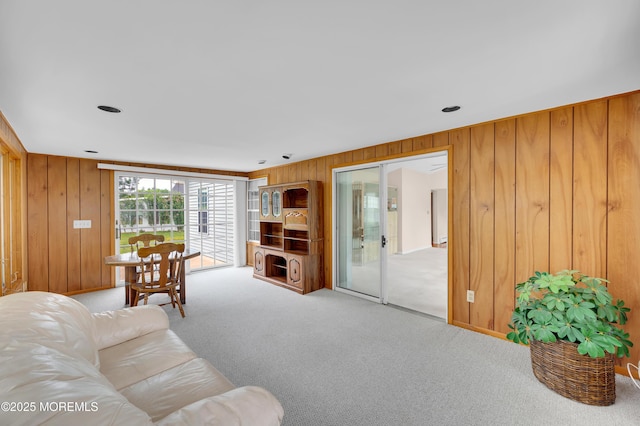 59 Mansfield Dr, Brick, NJ 08724 - living area featuring wooden walls and carpet floors