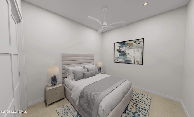 3 5th Ave Unit 102, Neptune City, NJ 07753 - bedroom featuring carpet flooring, recessed lighting, and ceiling fan