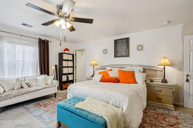 414 Bay Blvd Unit B, Seaside Heights, NJ 08751 - carpeted bedroom with ceiling fan