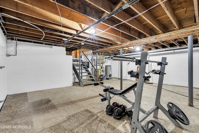40 Centerville Rd, Holmdel, NJ 07733 - exercise room featuring water heater