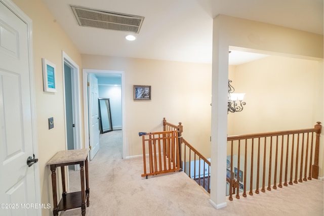 1920 Kenilworth Ct, Toms River, NJ 08753 - hallway with an upstairs landing and carpet