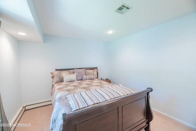 1920 Kenilworth Ct, Toms River, NJ 08753 - bedroom with light carpet, recessed lighting, and baseboard heating