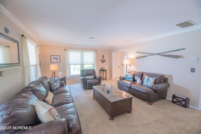 1920 Kenilworth Ct, Toms River, NJ 08753 - carpeted living area with crown molding and baseboards