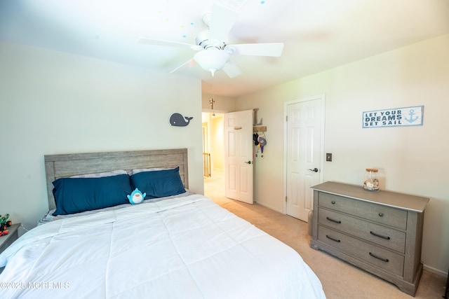 1920 Kenilworth Ct, Toms River, NJ 08753 - bedroom featuring light colored carpet and ceiling fan