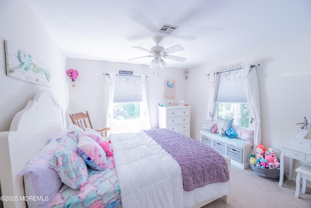 1920 Kenilworth Ct, Toms River, NJ 08753 - bedroom featuring multiple windows, light carpet, and ceiling fan