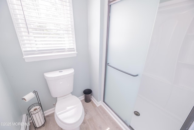 1920 Kenilworth Ct, Toms River, NJ 08753 - bathroom featuring a stall shower and wood finished floors