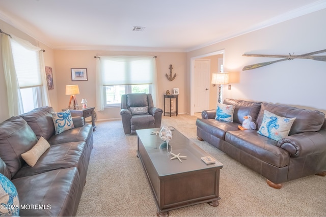 1920 Kenilworth Ct, Toms River, NJ 08753 - carpeted living room with ornamental molding