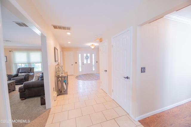 1920 Kenilworth Ct, Toms River, NJ 08753 - hall with light tile patterned flooring and baseboards