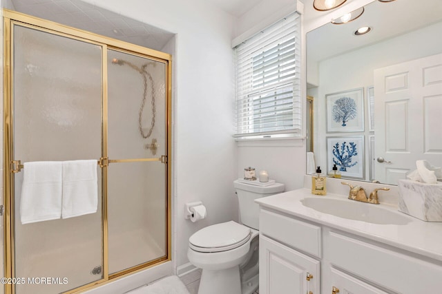 2254 S Chanticleer Ct, Toms River, NJ 08755 - full bathroom featuring vanity and a stall shower