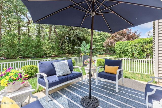 2254 S Chanticleer Ct, Toms River, NJ 08755 - wooden deck featuring an outdoor living space and a patio area