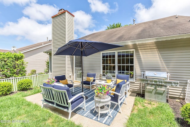 2254 S Chanticleer Ct, Toms River, NJ 08755 - view of patio / terrace featuring an outdoor living space and area for grilling